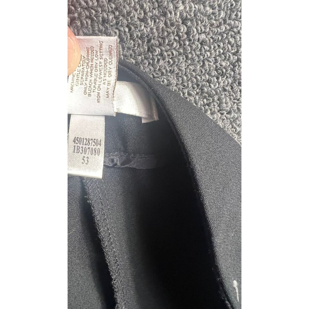 Chico’s Dress Pants Womens Size 3 US XL Black Stretch Zip Pocket Woven - Picture 4 of 8